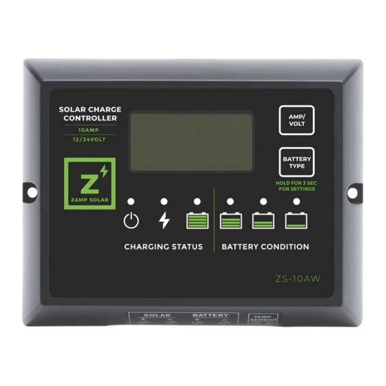 ZAMP SOLAR ZS-10AW USER MANUAL Pdf Download | ManualsLib