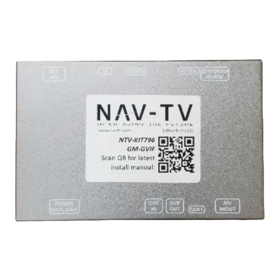 Nav TV GM-GVIF Install Manual