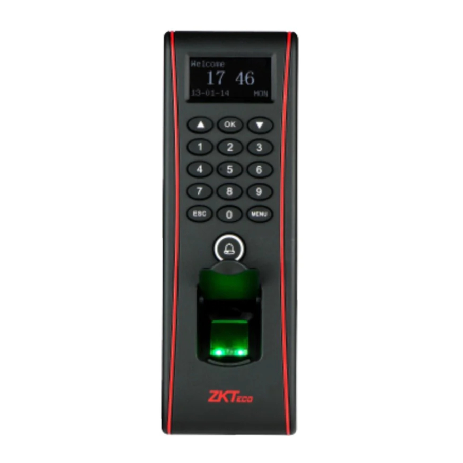 ZKTeco F17 - IP Access Controller Installation Guide
