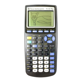Texas Instruments TI-83 Plus Manual Book