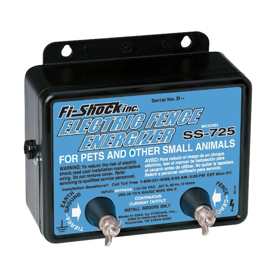 Havahart SS 725 Fence Energizer Manuals