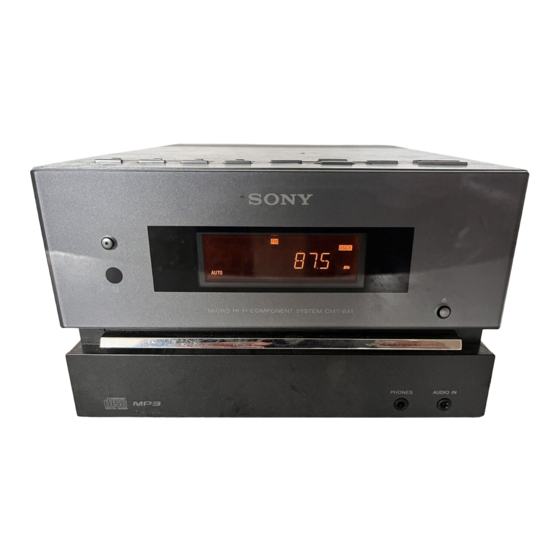 Sony CMT-BX1 Micro Hi-Fi Component System CD Player, AM/FM, No Remote  -Works