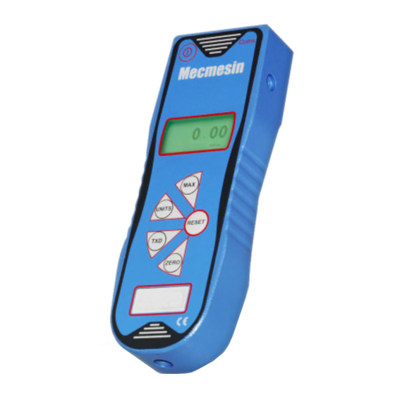 Mecmesin BFG 10 Operating Manual