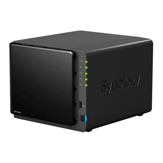 Synology DiskStation DS415play Quick Installation Manual