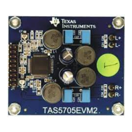 Texas Instruments TAS5705EVM2 Manuals