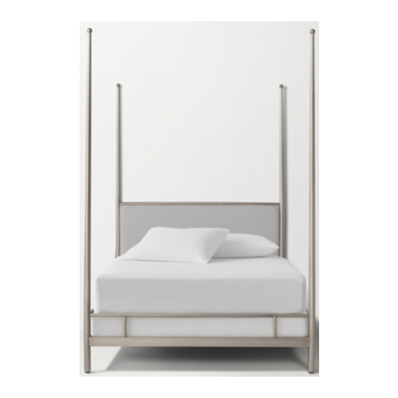 RH Teen CHLOE POSTER BED Instructions