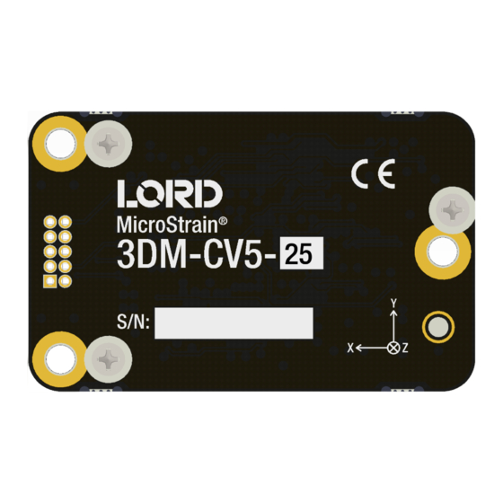 LORD 3DM-CV5-25 User Manual