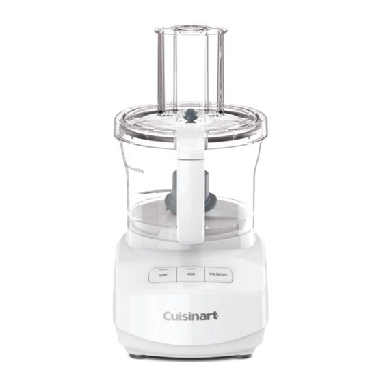 Cuisinart FP-9 Series Instruction And Recipe Booklet