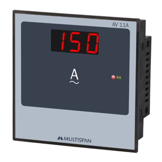 MULTISPAN AV-11A Operating Manual