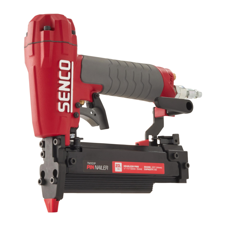 Senco TN11G1P - 23 Gauge Pin Nailer Manual