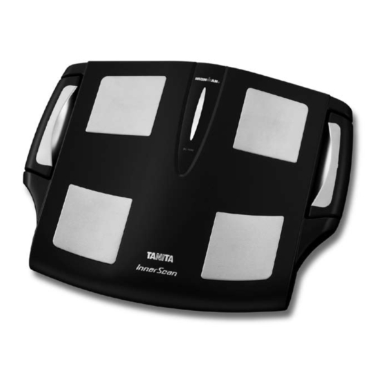 Tanita Ironman InnerScan BC-1500 Instruction Manual