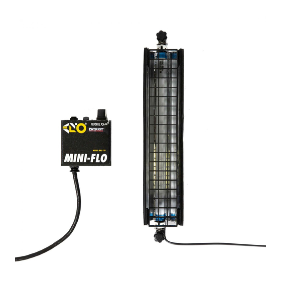 Kino Flo Mini-Flo KIT- 239X-12 Operation Manual