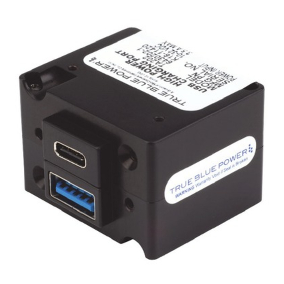 True blue power TA202 Series Installation Manual And Operating Instructions