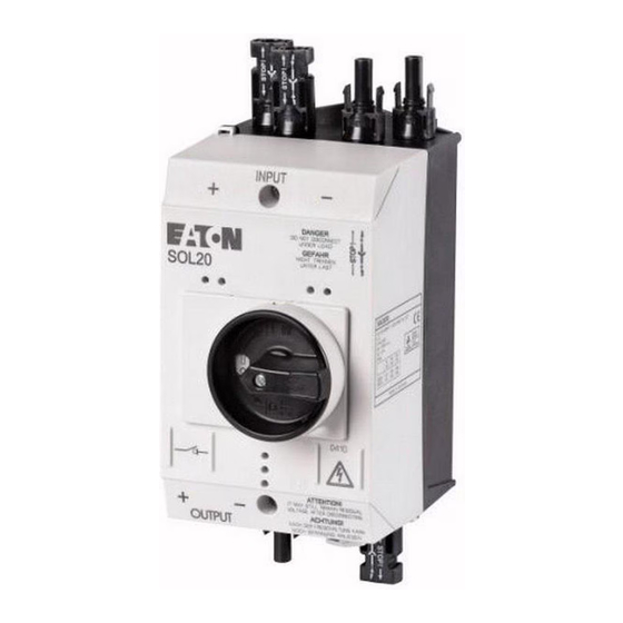 Eaton SOL20 Series Installation Instructions