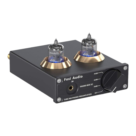 Fosi Audio BOX X2 Phono Preamp Manuals