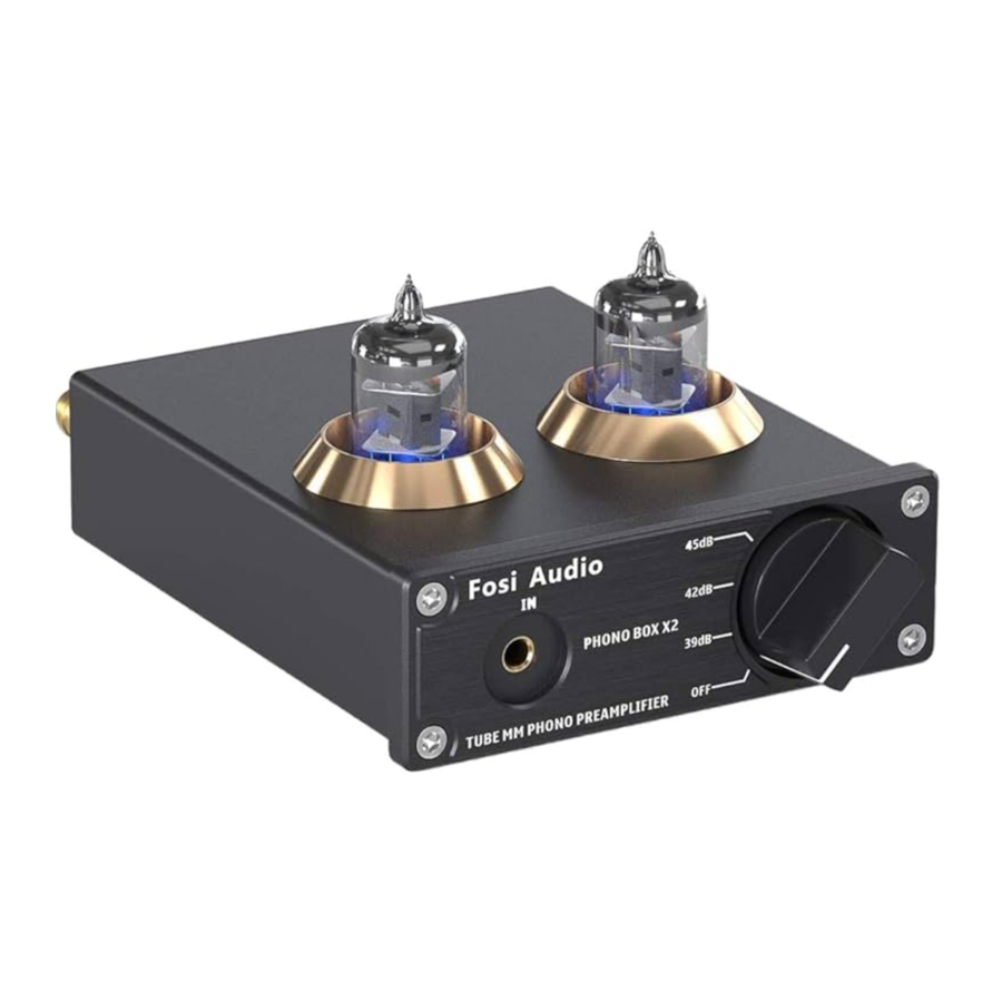 Fosi Audio BOX X2 - Hifi Tube Phono Preamp for MM Turntable Manual