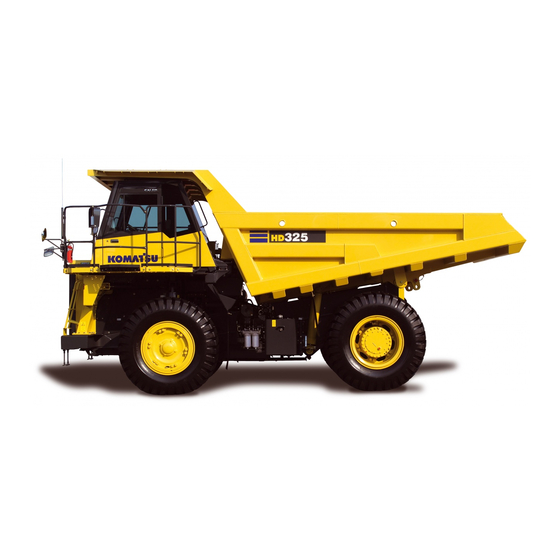 Komatsu HD325 Operation & Maintenance Manual