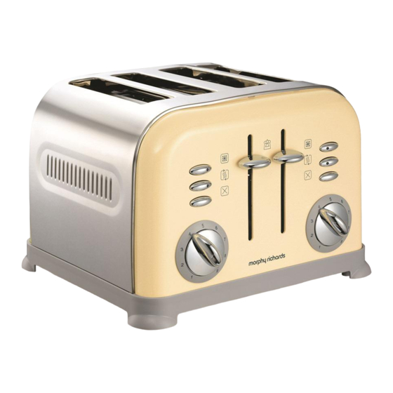 Morphy Richards 4 SLICE ACCENT TOASTER Instructions Manual