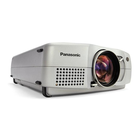 Panasonic L711U - XGA LCD Projector Operating Instructions Manual