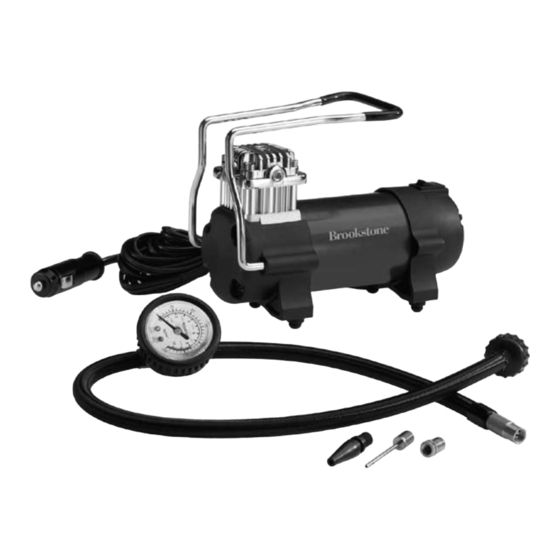 Brookstone Compact Air Compressor Instruction Manual