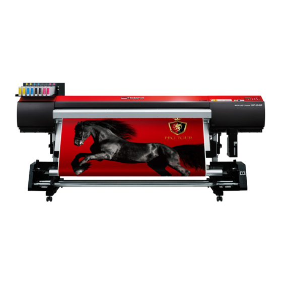Roland SOLJET PRO4 XF-640 Setup Manual