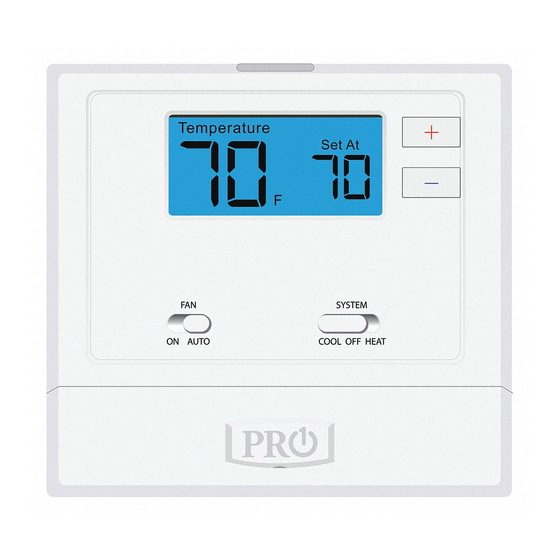 Pro1 IAQ T601-2 Installation Manual