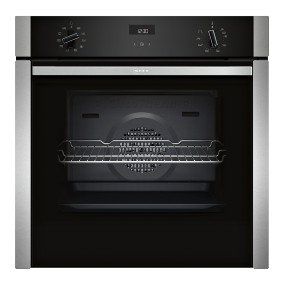 NEFF B3ACE2A 0 Series Built-in Oven Manuals