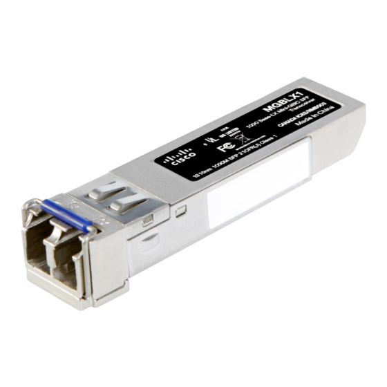 Cisco MFEFX1 Quick Start Manual