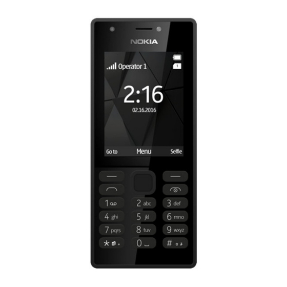 Nokia 216 Dual-SIM GSM Cell-Phone Manuals