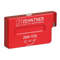 Proceq ZEHNTNER ZGM1120 Technical Manual