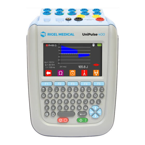 Rigel Medical UniPulse 400 Quick Start Manual