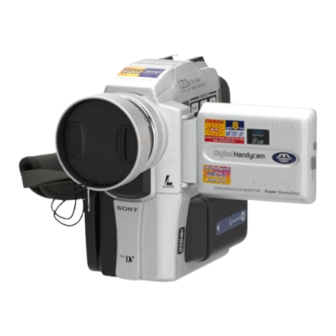 Sony DCR-PC110 Operating Instructions Manual