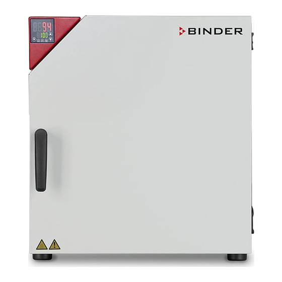 Binder FD-S 115 Operating Manual