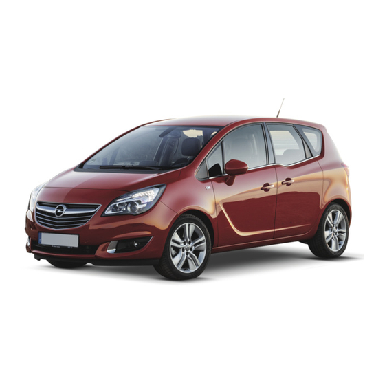 Opel MERIVA 2014 Manuals