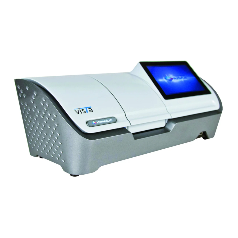 HunterLab Vista Quick Start Manual