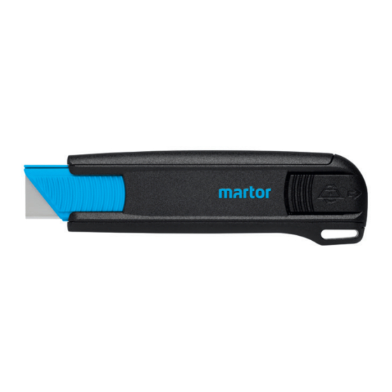 Martor SECUNORM 175 Quick Start Manual