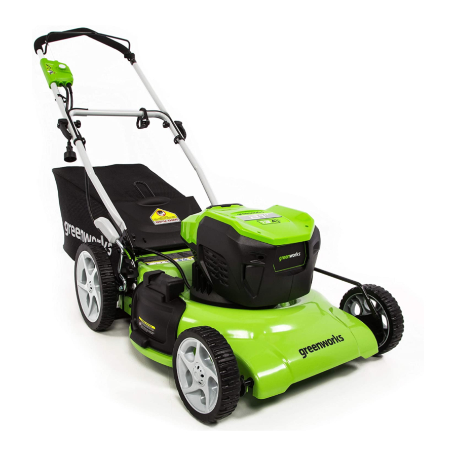 GreenWorks MO13B00 Operator's Manual