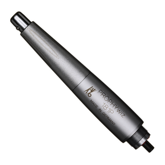 KaVo INTRA PROPHYwiz 181 P Manuals
