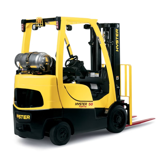 User Manuals: Hyster H187 Gas Forklift