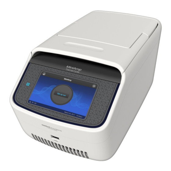 ThermoFisher Scientific MiniAmp Installation, Use And Maintenance Manual