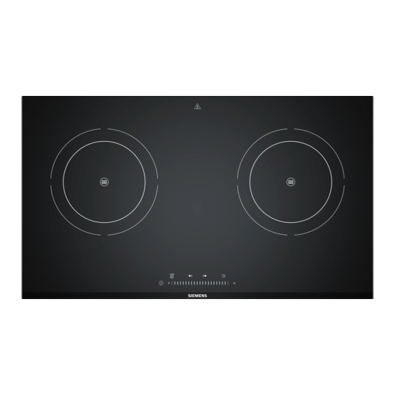 Siemens EH8P5262HK User Manual And Installation Instructions
