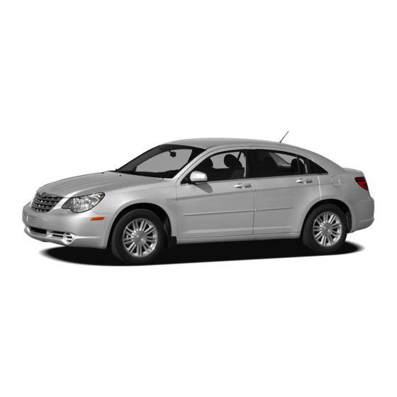 Chrysler Sebring Sedan Specifications