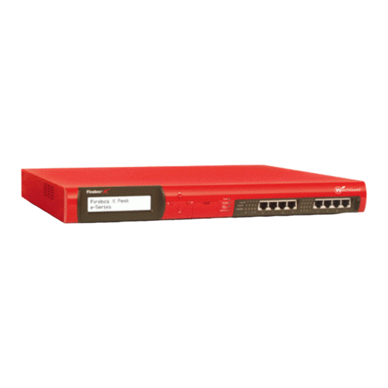 Watchguard Firebox X750E Quick Reference Manual