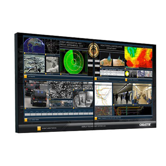 Christie FHD552-X LCD Panel Manuals