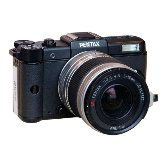 Pentax Q Quick Manual