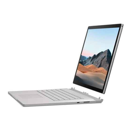 Microsoft Surface Book Quick Start Manual