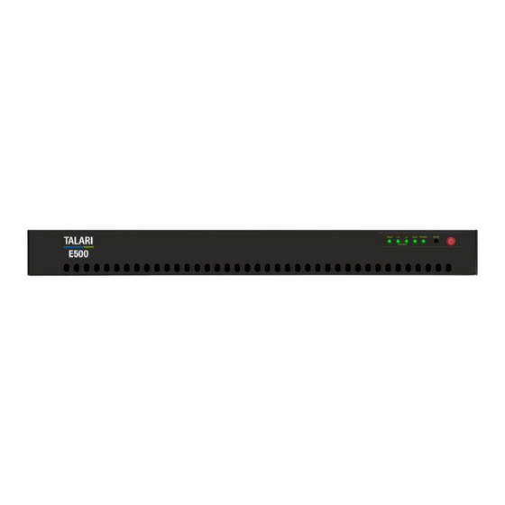 Oracle Talari E500 Hardware Manual