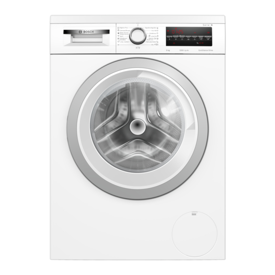 Bosch WUU24T62ES User Manual And Installation Instructions