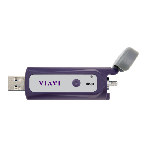 Viavi MP-60 Quick Card User Manual