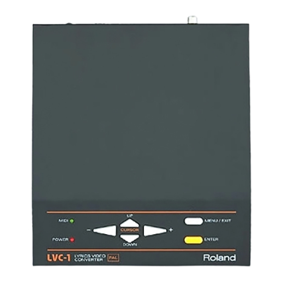 Roland LVC-1 Manuals